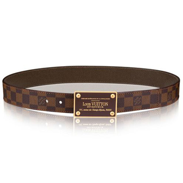 Louis Vuitton M9677Q LV Inventeur 35MM Reversible Belt Damier Ebene Canvas