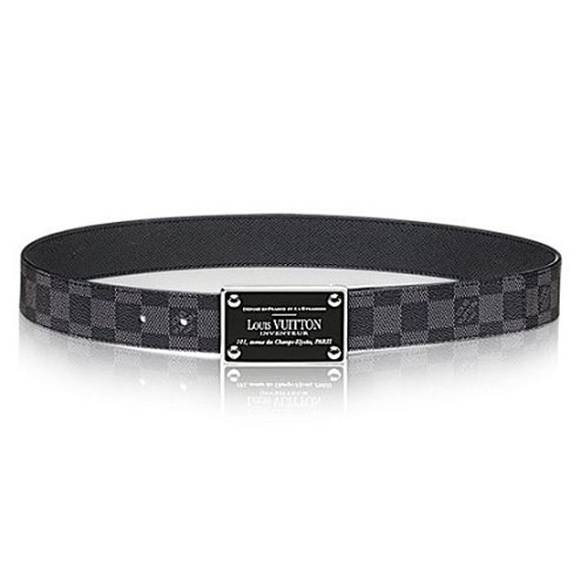 Louis Vuitton M9632V LV Inventeur 35MM Reversible Belt Damier Graphite Canvas