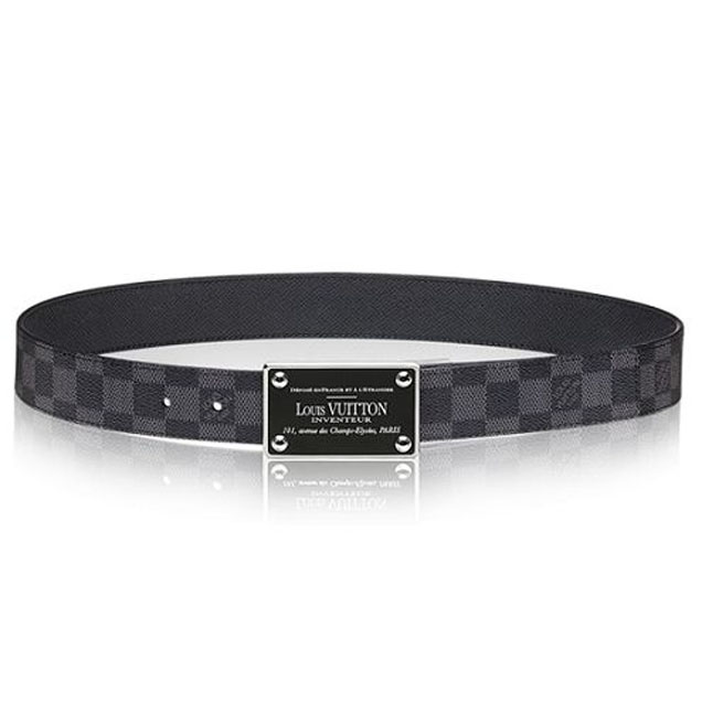 Louis Vuitton M9632Q LV Inventeur 35MM Reversible Belt Damier Graphite Canvas