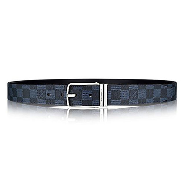 Louis Vuitton M9216R Boston 35MM Reversible Belt Damier Cobalt Canvas