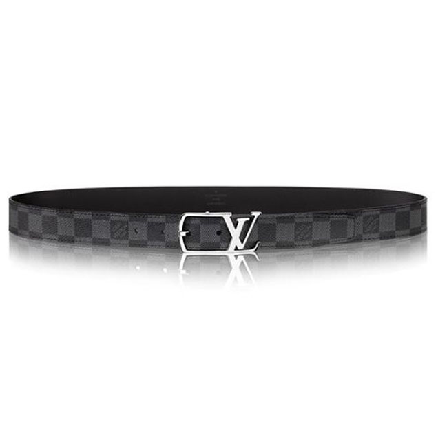 Louis Vuitton M6057V Neogram 30MM Belt Damier Graphite Canvas