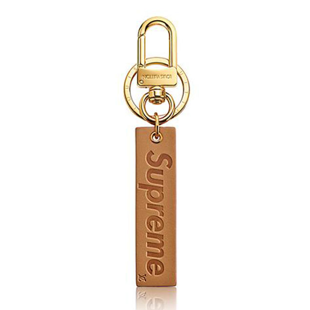 Louis Vuitton x Supreme Tab Bag Charm Key Holder MP2075 Light Brown