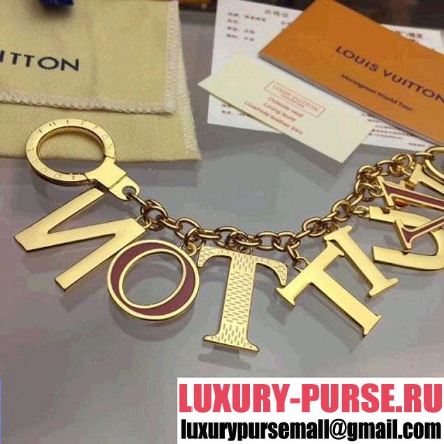 Louis Vuitton Lock Me Letters Bag Charm & Key Holder Fuchsia (HY-8031202 )