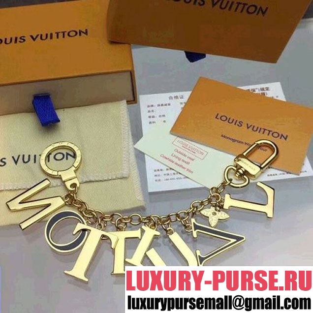 Louis Vuitton Lock Me Letters Bag Charm & Key Holder Black (HY-8031203 )