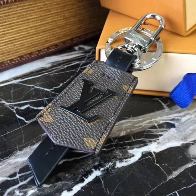 Louis Vuitton LV Cloches-cles Bag Charm and Key Hodler Monogram Canvas 2018(Ruthenium Metal) Collection