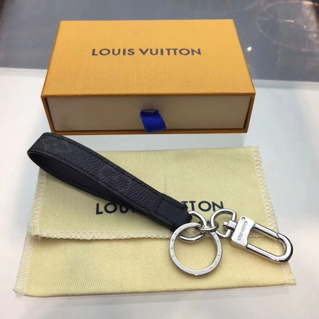 Louis Vuitton Outdoor Dragonne Bag Charm & Key Holder Monogram Eclipse Canvas 2018 Collection