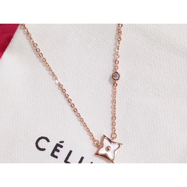 Louis Vuitton Color Blossom BB Star Pendant Necklace Pink Gold