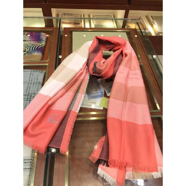 Burberryberry Pure Cashmere Long Scarf Red 06 2018 Collection