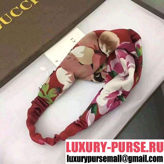 Gucci Tian Silk Headband Red 2016 (A0-6033036 )