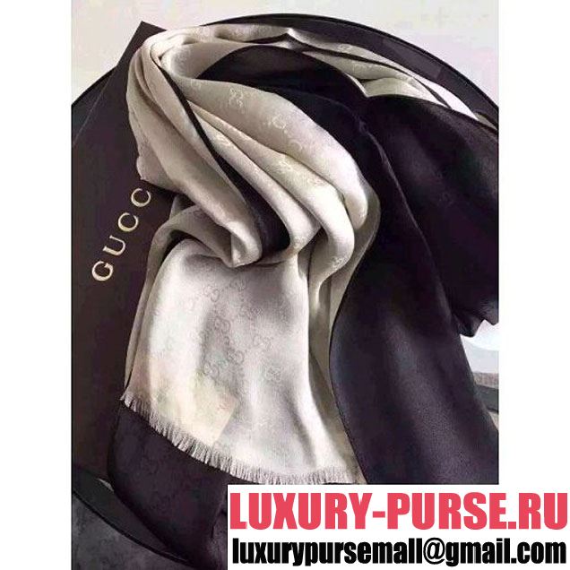 Gucci Two-Tone Silk Long Scarf (26) 2016 (A0-6040152 )