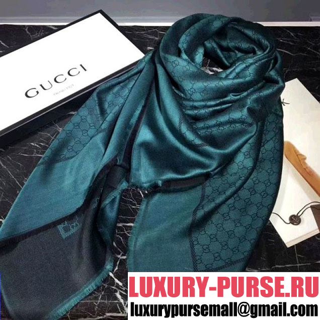 Gucci Shine GG Scarf Green 2017 (SS-7120927 )