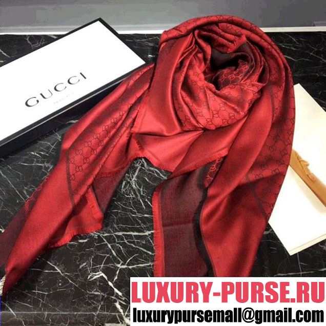 Gucci Shine GG Scarf Red 2017 (SS-7120925 )