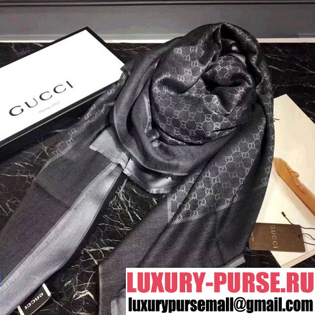 Gucci Shine GG Scarf Black 2017 (SS-7120924 )