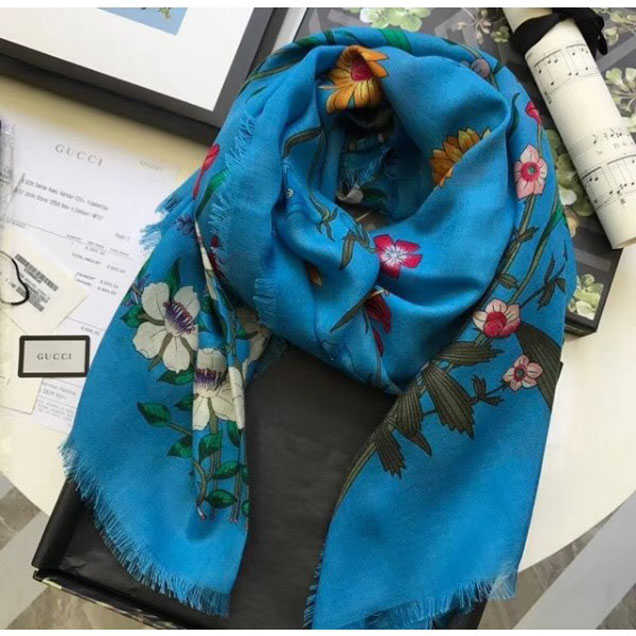 Gucci Cashmere and Silk Scarf 01 2018