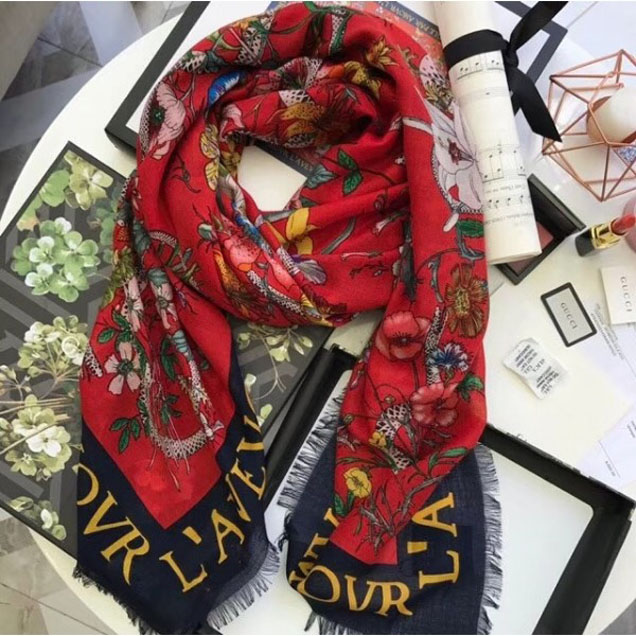 Gucci Cashmere and Silk Scarf 08 2018