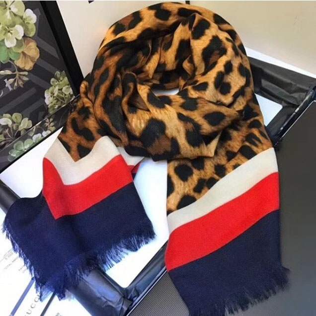 Gucci Cashmere and Silk Scarf 09 2018