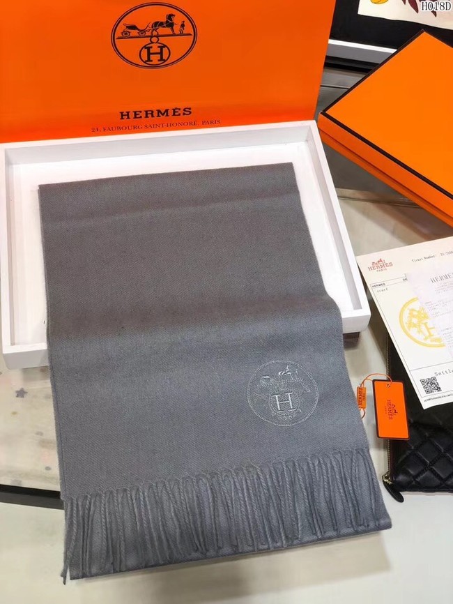 Hermes Cashmere scarf H2599 grey - $149.00