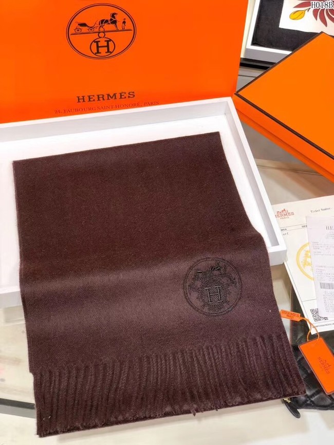 Hermes Cashmere scarf H2599 brown - $149.00