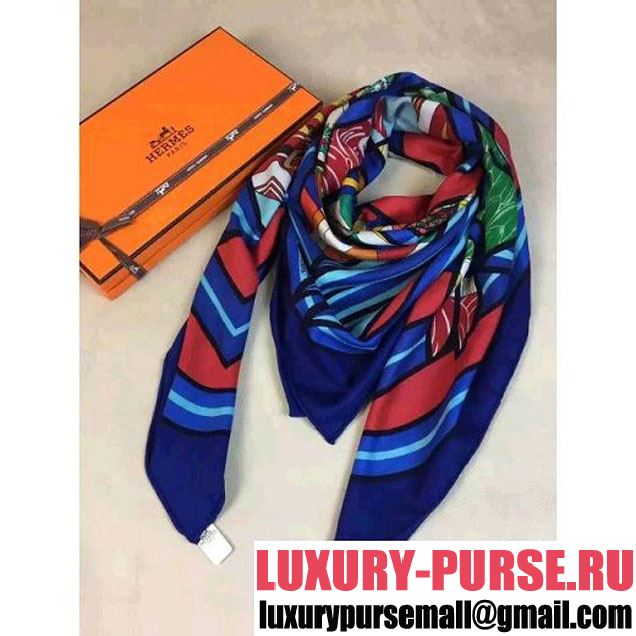 Hermes Tatouage Flamingo Party Cashmere Square Scarf F/W 2016 (2) (X-6111137 )