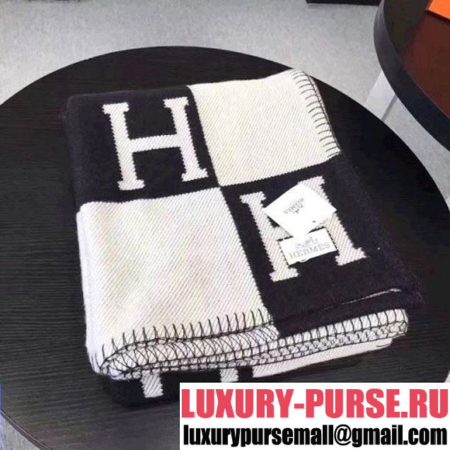 Hermes Wool Blanket Black 2017 (SJ-7010747 )