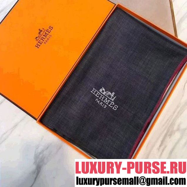 Hermes Cashmere Scarf Black 2017 (SS-7110243 )