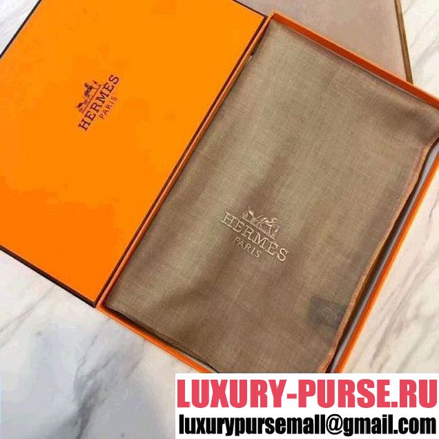 Hermes Cashmere Scarf Apricot 2017 (SS-7110244 )