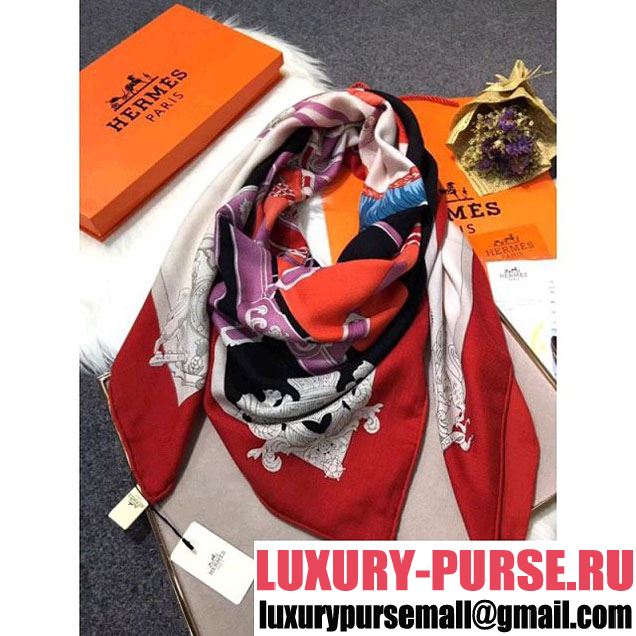 Hermes Cashmere & Silk Scarf 1 (SY-7121442 )