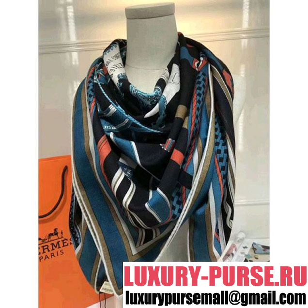 Hermes Cashmere & Silk Scarf 6 (SY-7121447 )