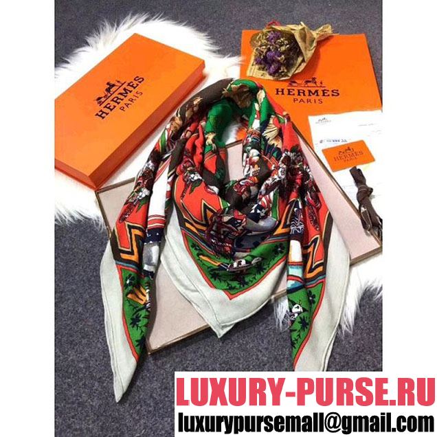 Hermes Cashmere & Silk Scarf 9 (SY-7121450 )