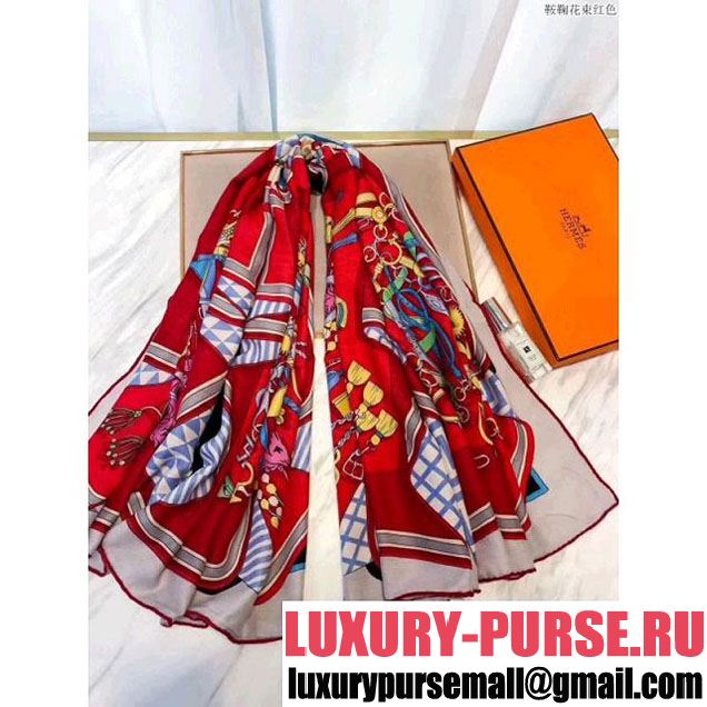 Hermes Cashmere & Silk Scarf 15 (SS-7121456 )