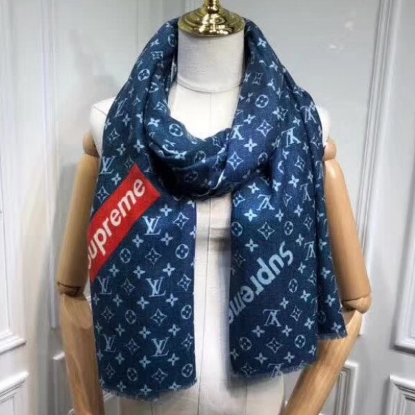 Louis Vuitton x Supreme Monogram Scarf 22 2018 Collection