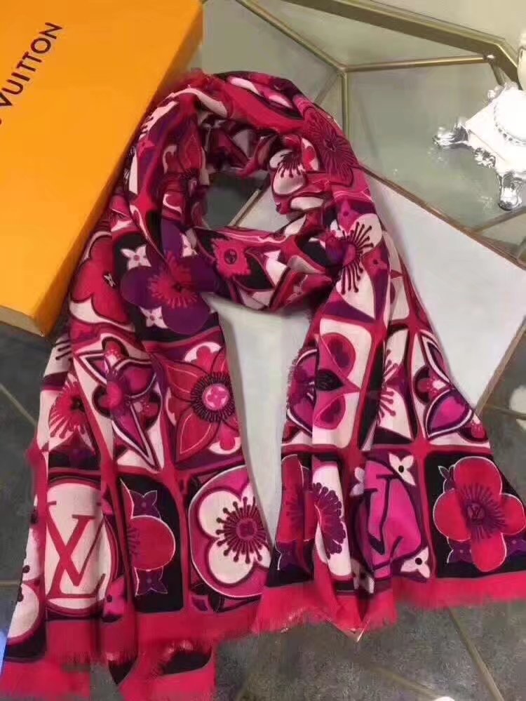 louis vuitton Cashmere scarf LV9226 rose - $159.00