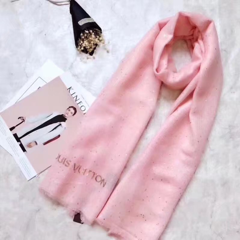 louis vuitton wool scarf LV919968 pink - $159.00