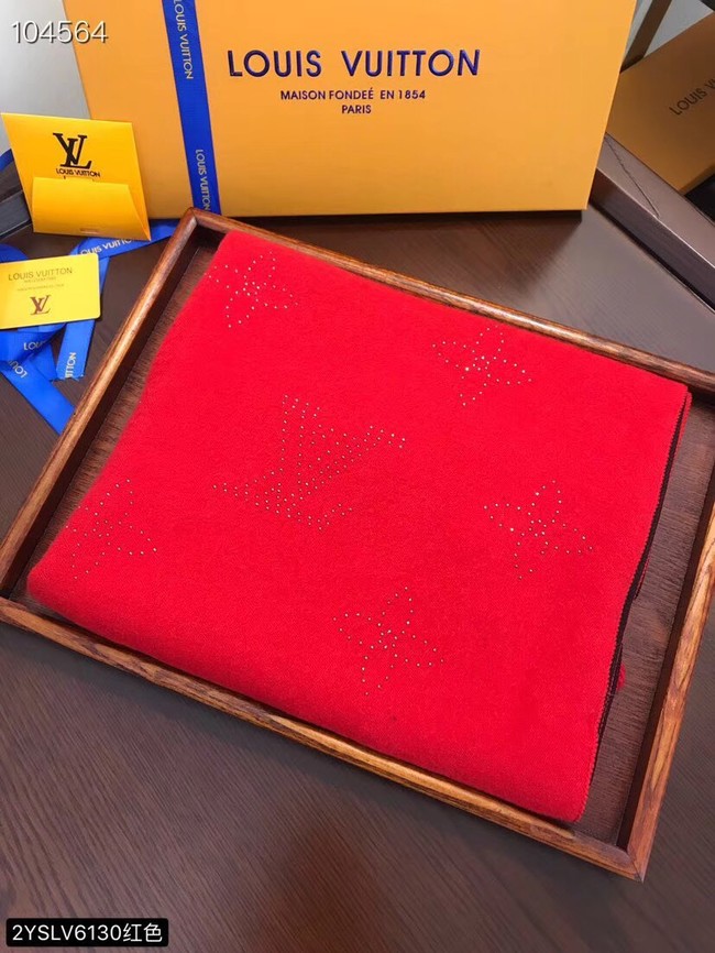 Louis vuitton Cashmere scarf LV6130 red - $139.00