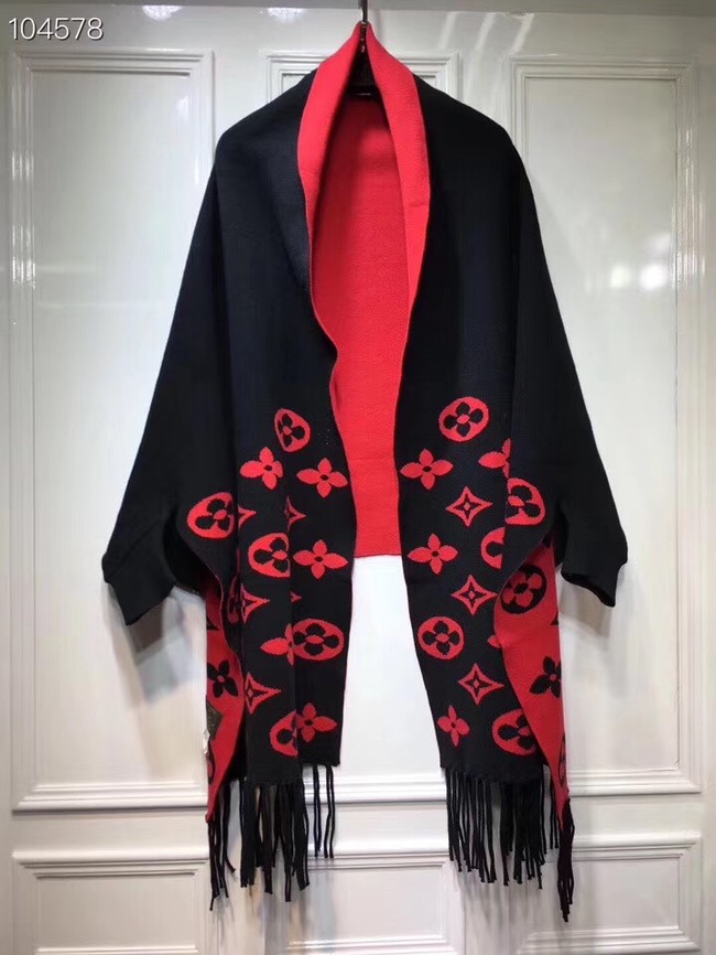 Louis vuitton lambswool Shawl 71150 black - $169.00