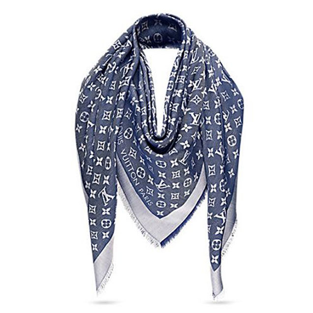 Louis Vuitton M71376 Monogram Denim Shawl