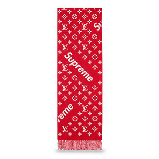 Louis Vuitton x Supreme Monogram Scarf MP1890 Red