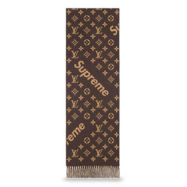 Louis Vuitton x Supreme Monogram Scarf MP1891 Brown