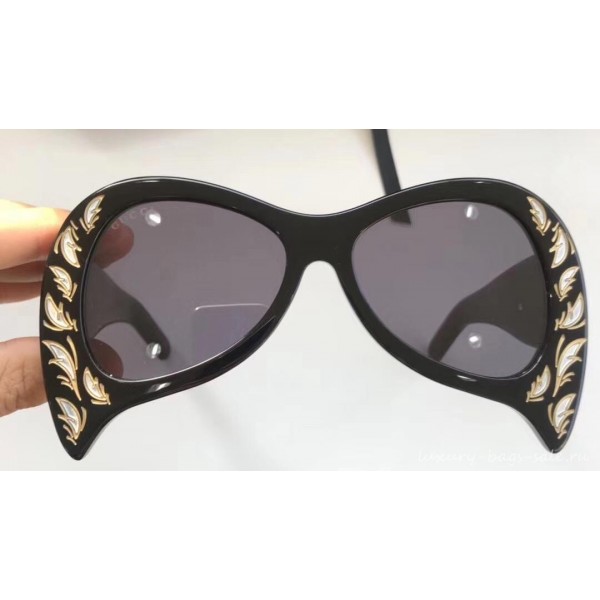 Gucci Oversized Sunglasses with Mother-of-Pearl Details 05