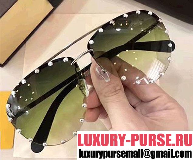 Louis Vuitton The Party Studs Detail Sunglasses 2017