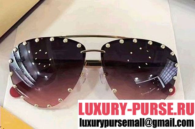 Louis Vuitton The Party Studs Detail Sunglasses 2017