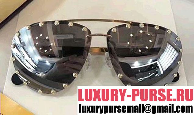 Louis Vuitton The Party Studs Detail Sunglasses 2017