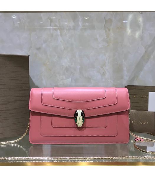 Bvlgari Original Leather Serpenti Forever 25cm Bag Pink