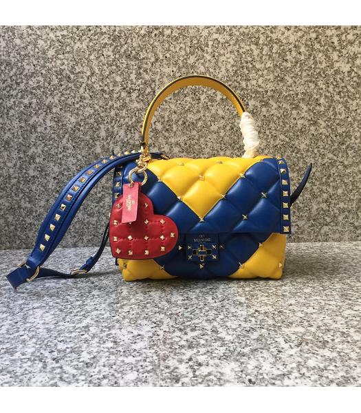 Valentino Multicolor Original Leather Tote Bag Yellow