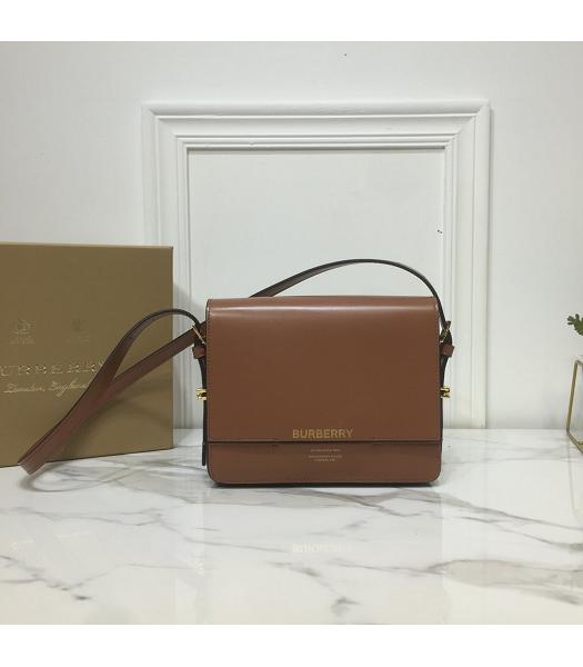 Burberry Original Calfskin Horseferry Grace Small Bag Brown