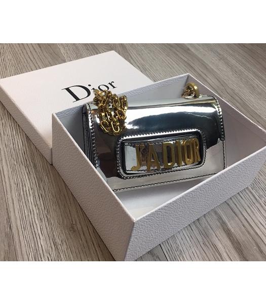 Christian Dior Original Mirror JA Mini Bag Silver