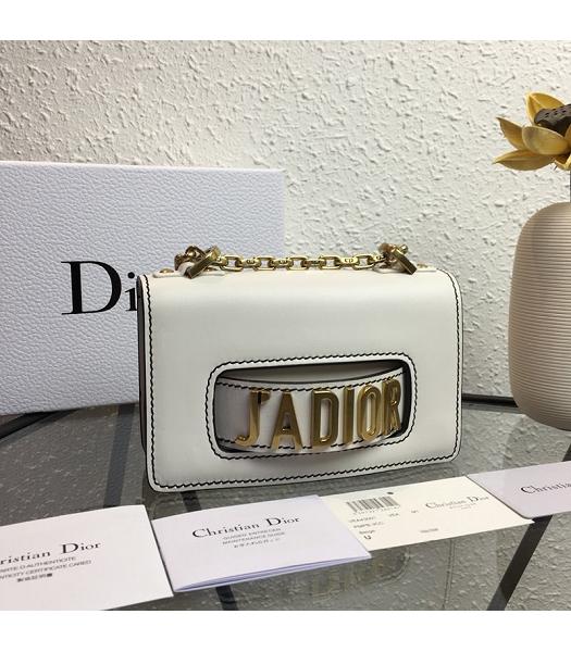 Christian Dior Original Calfskin Leather JA Mini Bag White