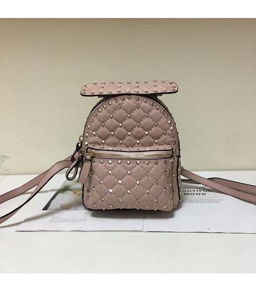 Valentino Garavani Rockstud Spike Mini Backpack Light Pink