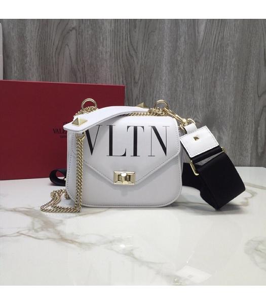 Valentino Original Calfskin Garavani Rockstud Small Bag White