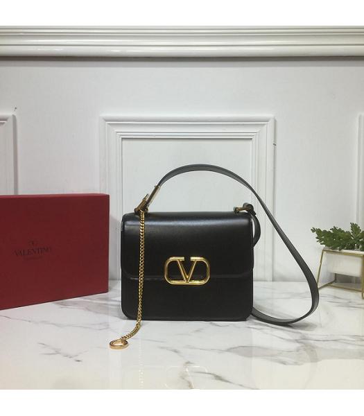 Valentino Garavani VSLING Black Original Leather 22cm Box Bag